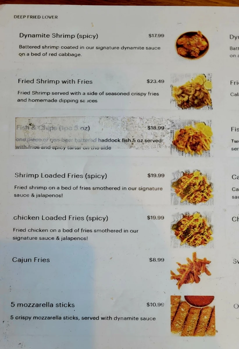 Menu, CRAB BOIL