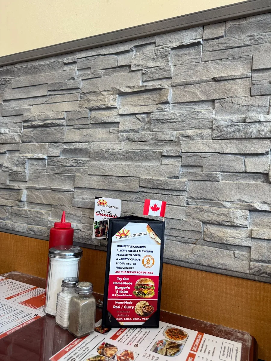 Menu, Sunrise Griddle