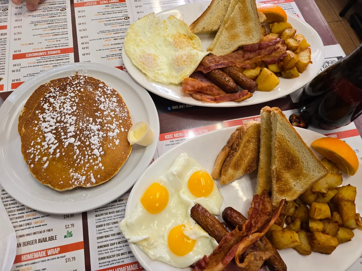 Menu, Sunrise Griddle