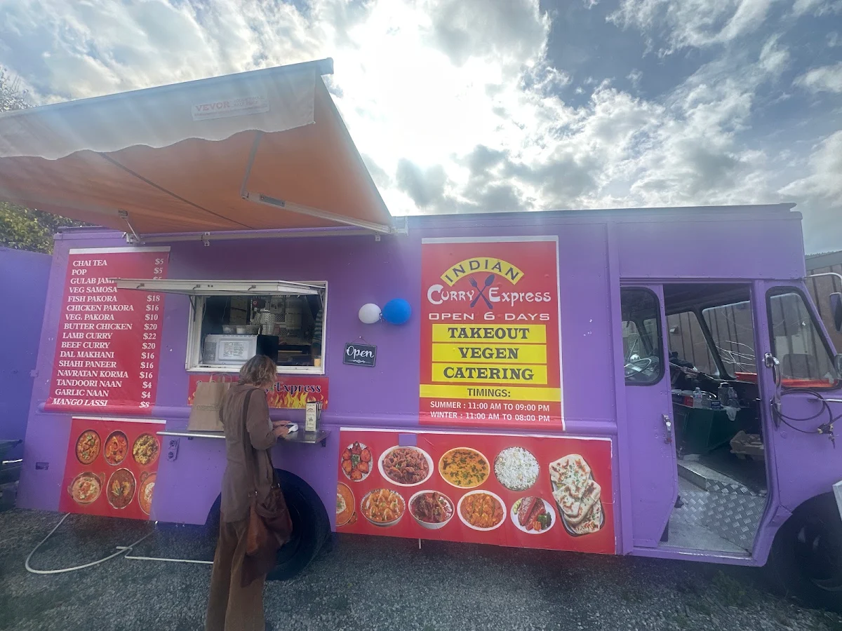 Menu, Indian curry express