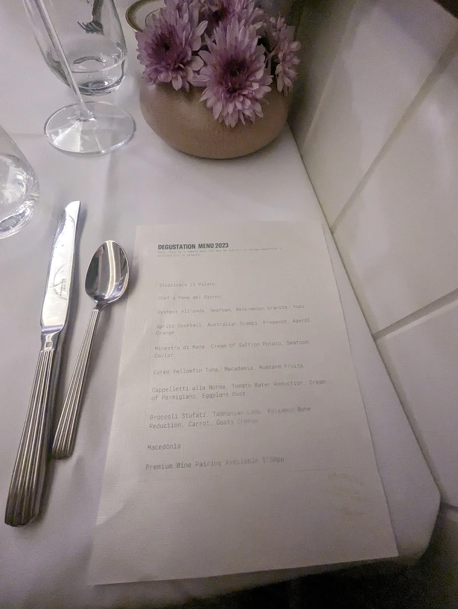 Menu, Bottarga By Da Biuso Restaurant