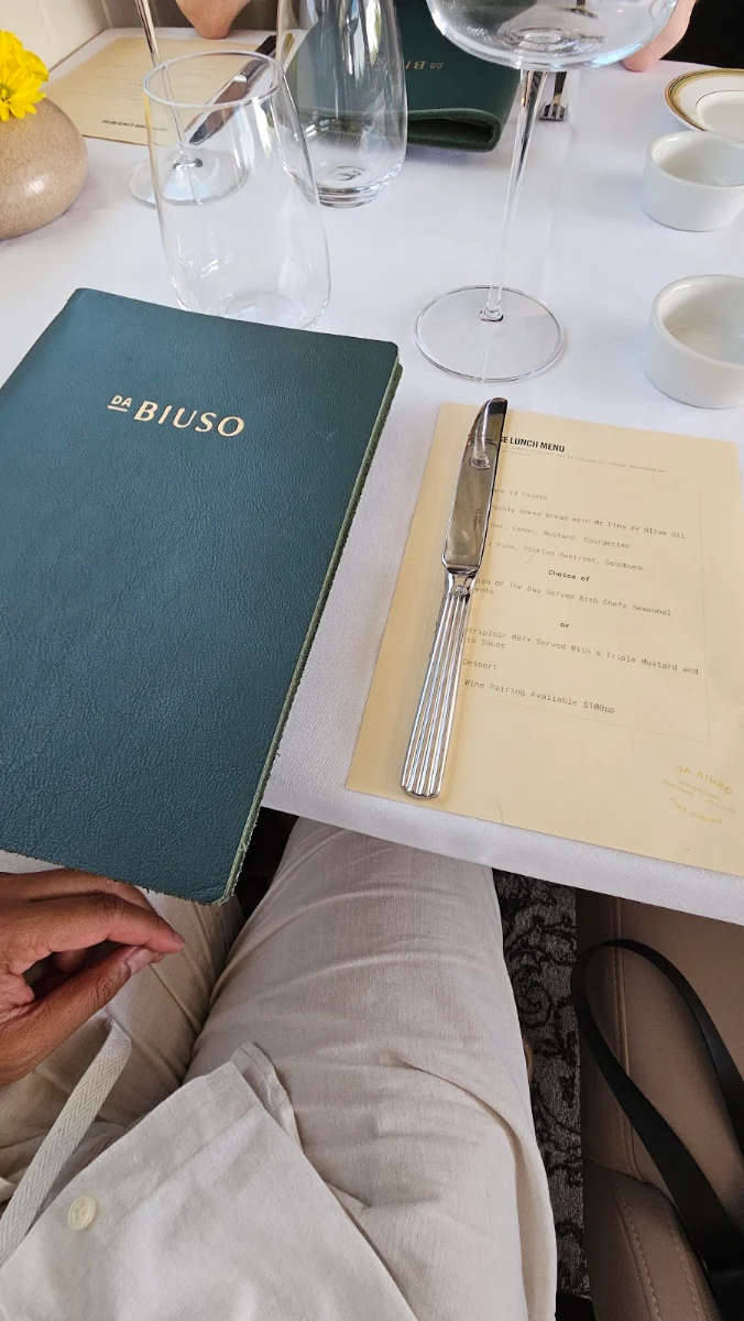 Menu, Bottarga By Da Biuso Restaurant