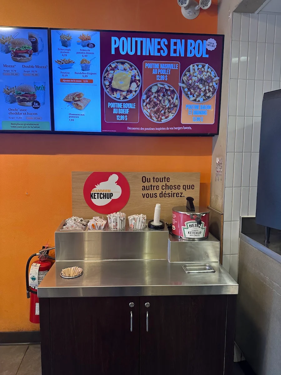 Menu, A&W Canada