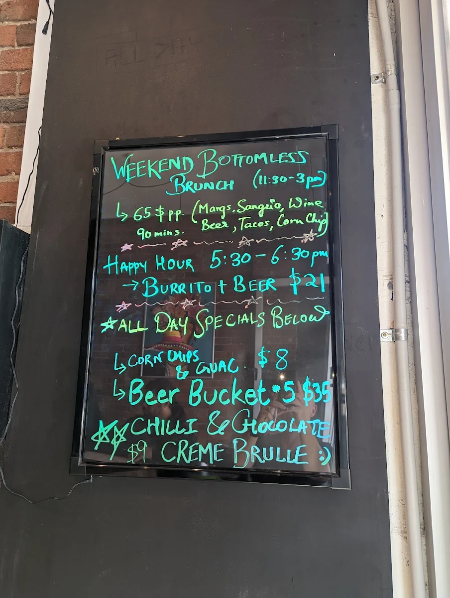 Menu, Señor Mexico