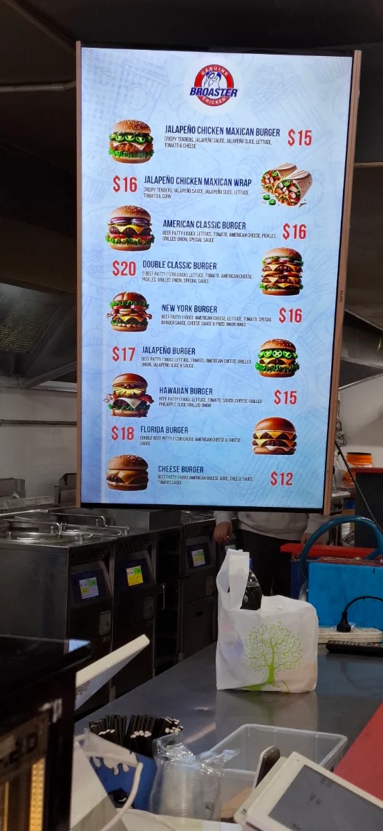 Menu, Broaster Chicken Campbelltown
