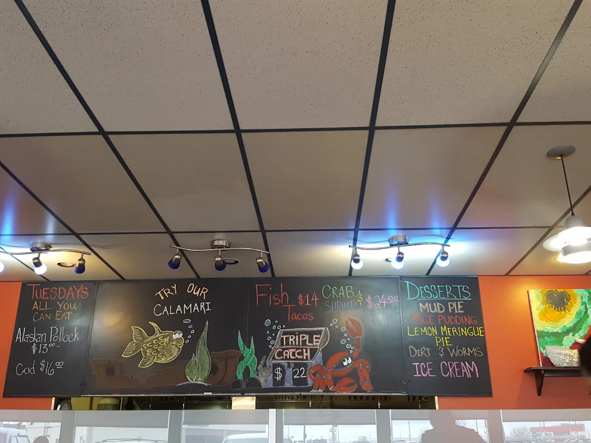Menu, Joey's Fish Shack - Medicine Hat