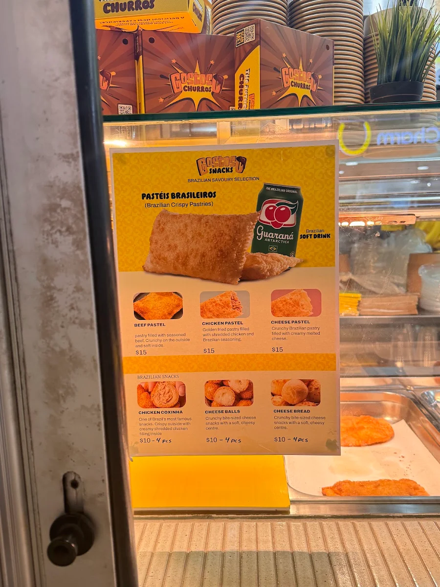Menu, Gostoso Churros and Snacks