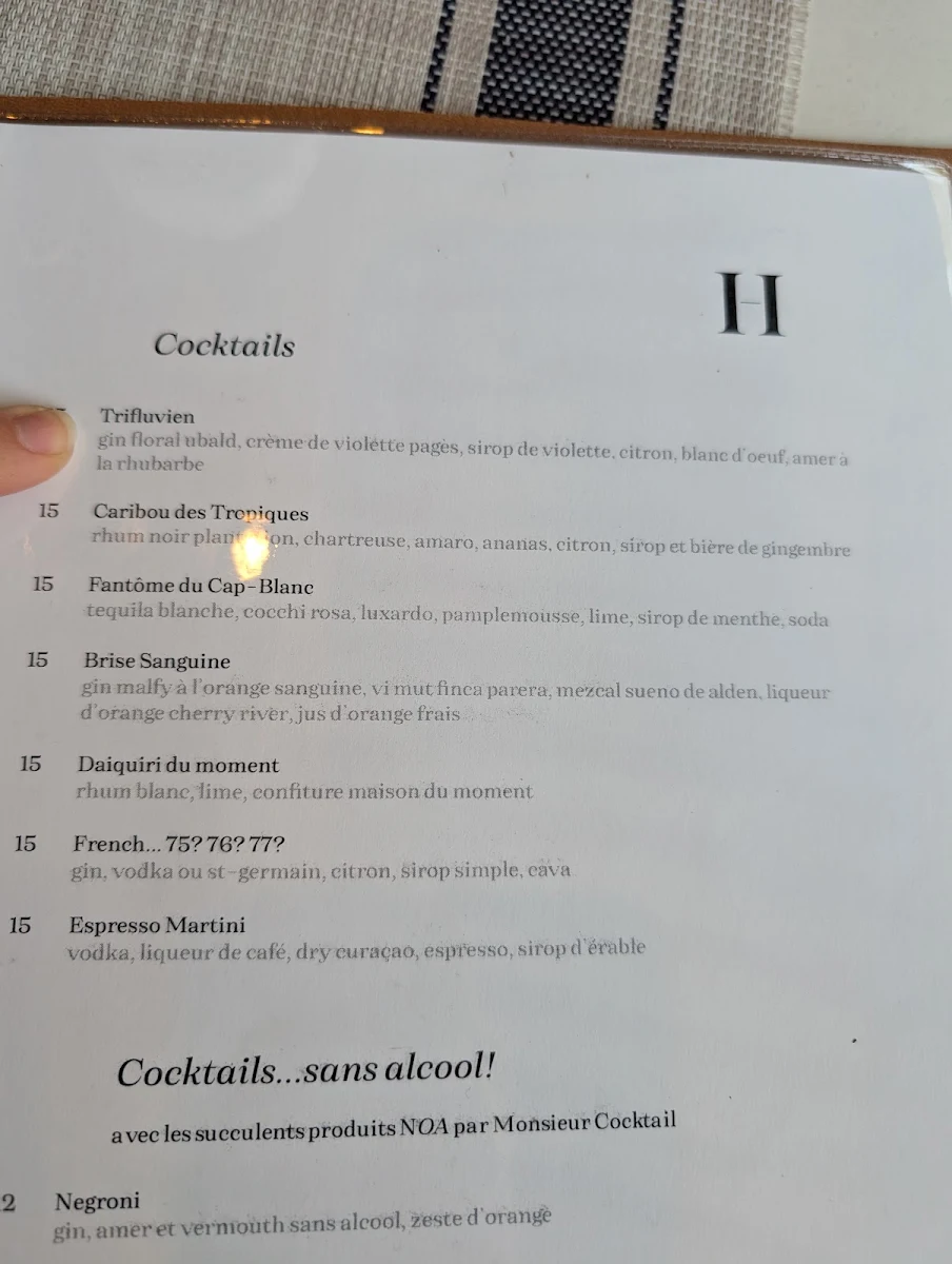 Menu, Le Hobbit