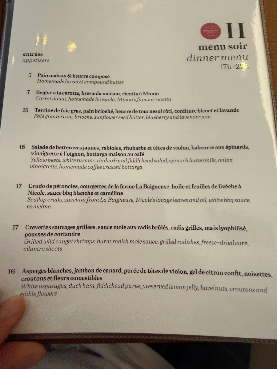 Menu, Le Hobbit