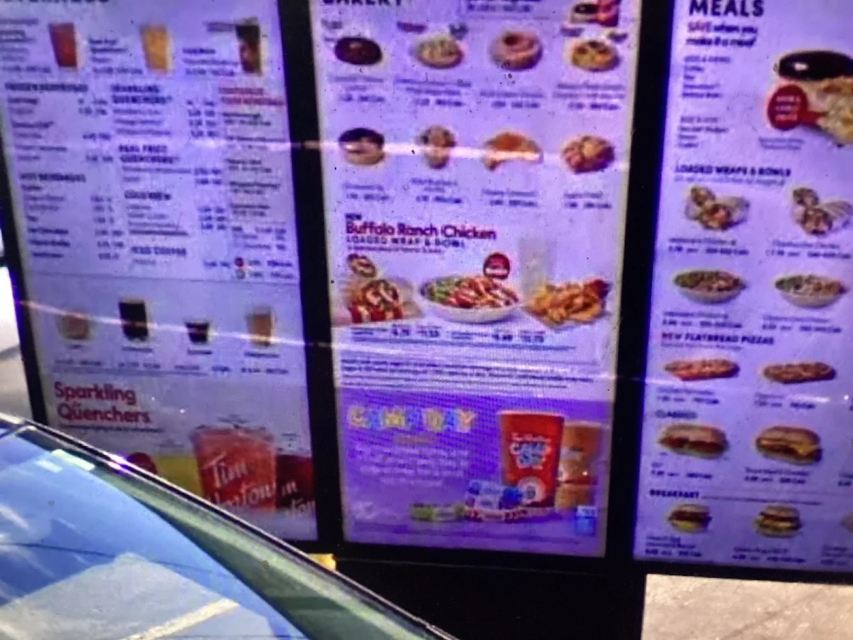 Menu, Tim Hortons