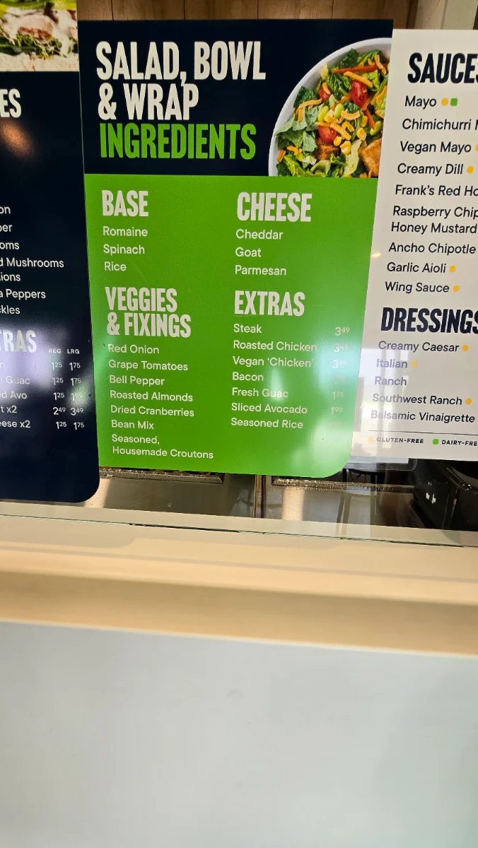 Menu, Press’d Sandwich Shop