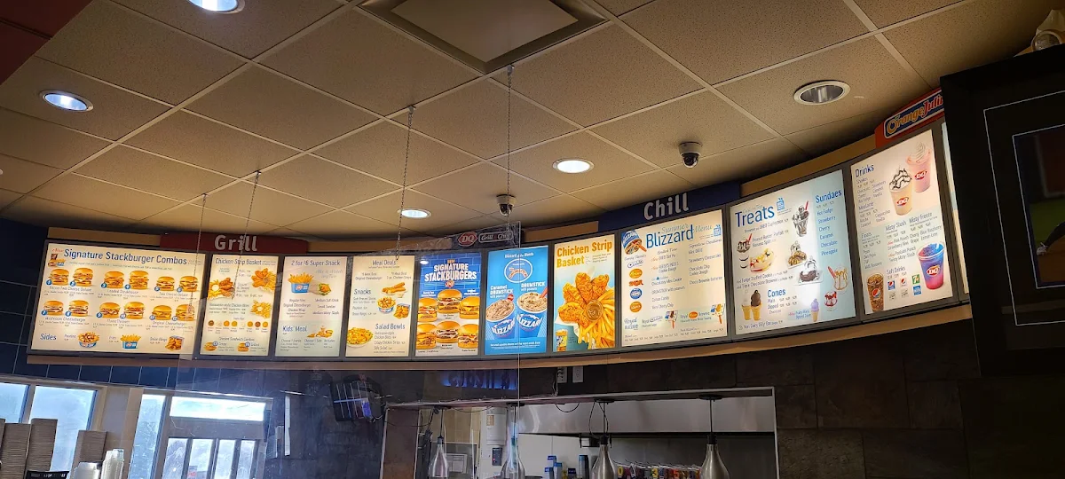 Menu, Dairy Queen Grill & Chill Restaurant