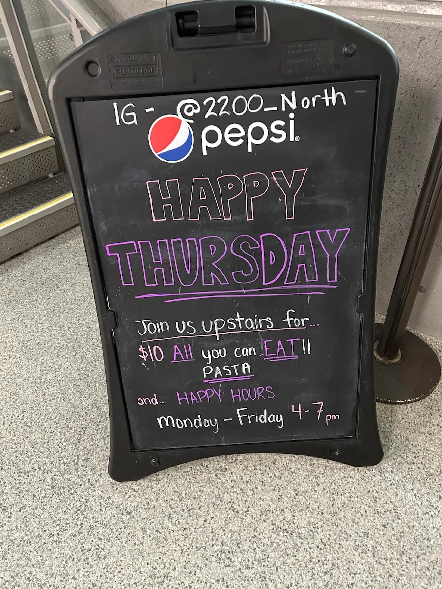 Menu, 2200 North