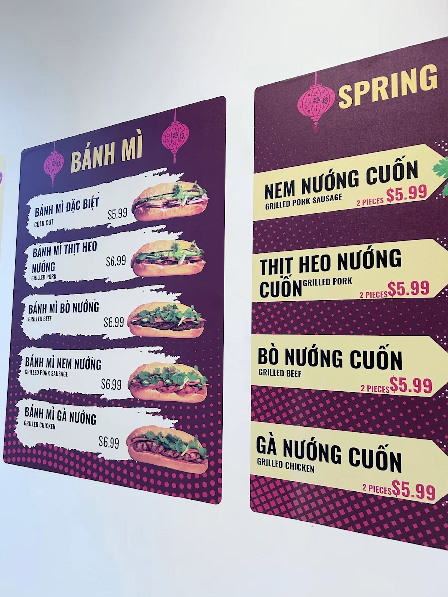 Menu, Viet Sandwich