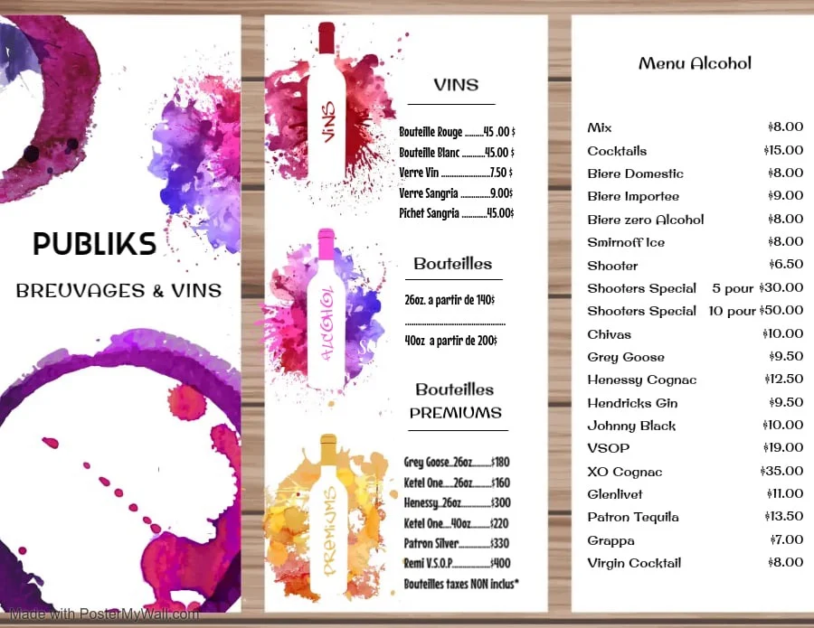 Menu photo 1