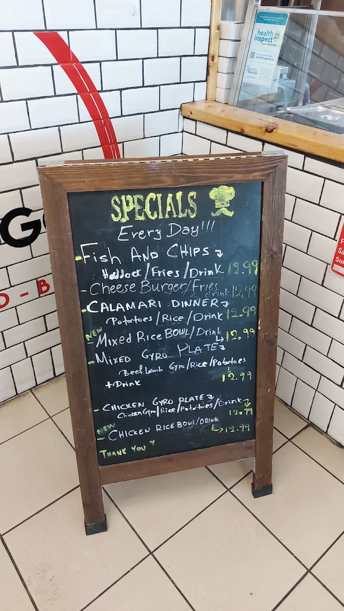 Menu, Greek & Go