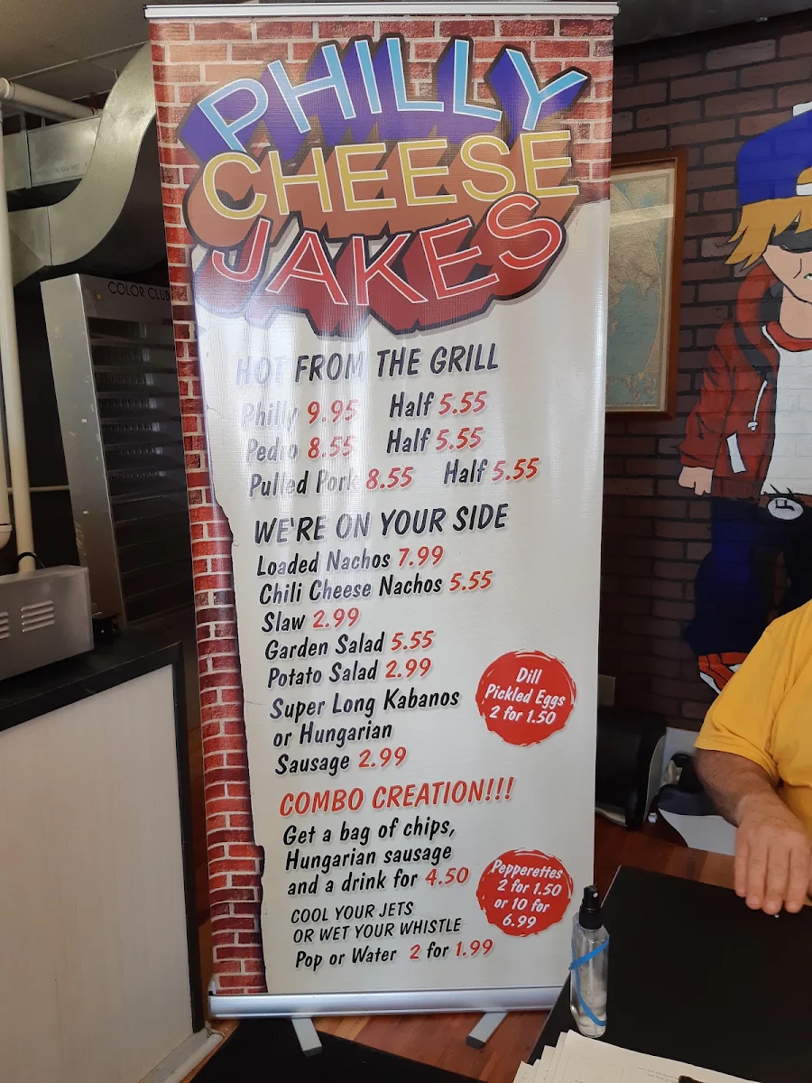 Menu, Philly Cheese Jakes