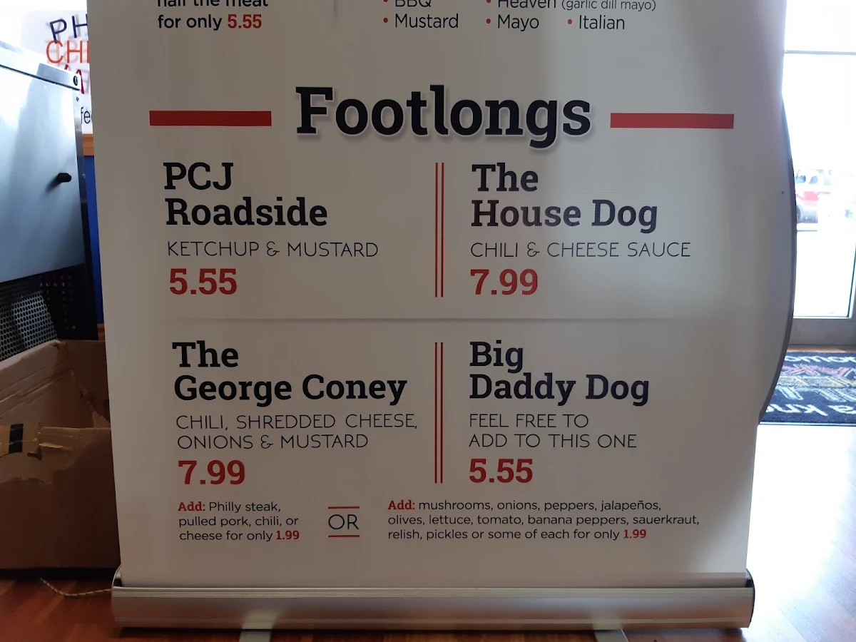 Menu, Philly Cheese Jakes