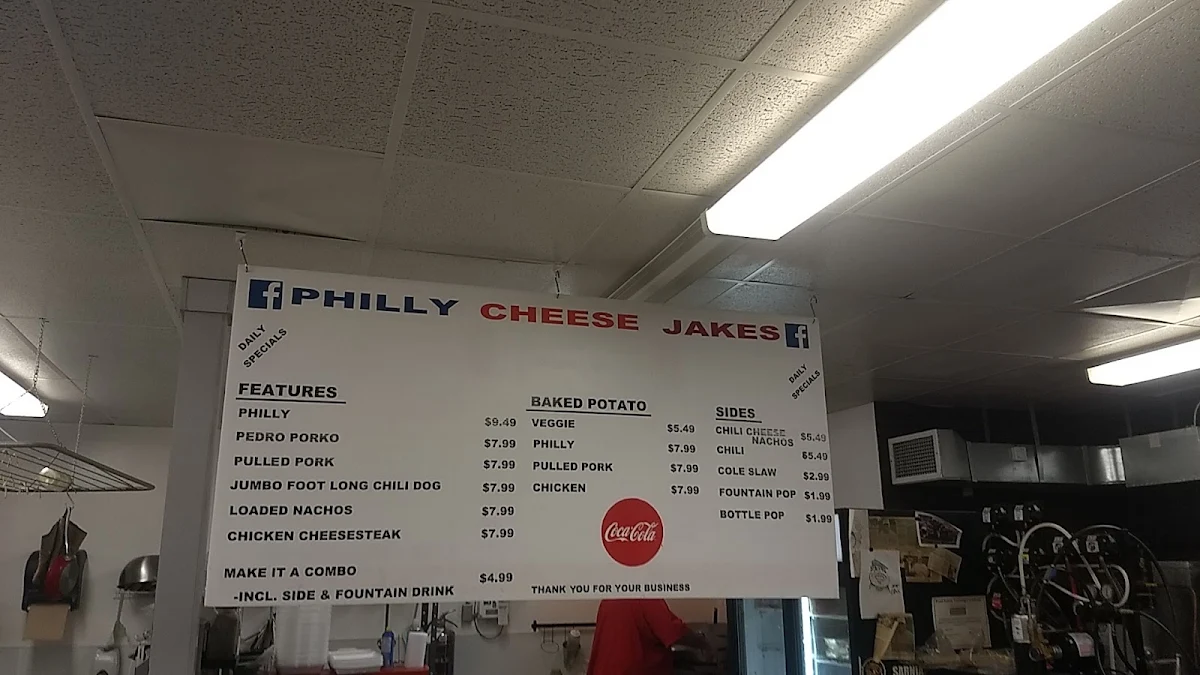 Menu, Philly Cheese Jakes