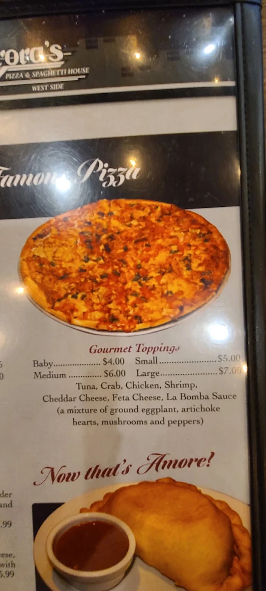 Menu, Aurora's Westside