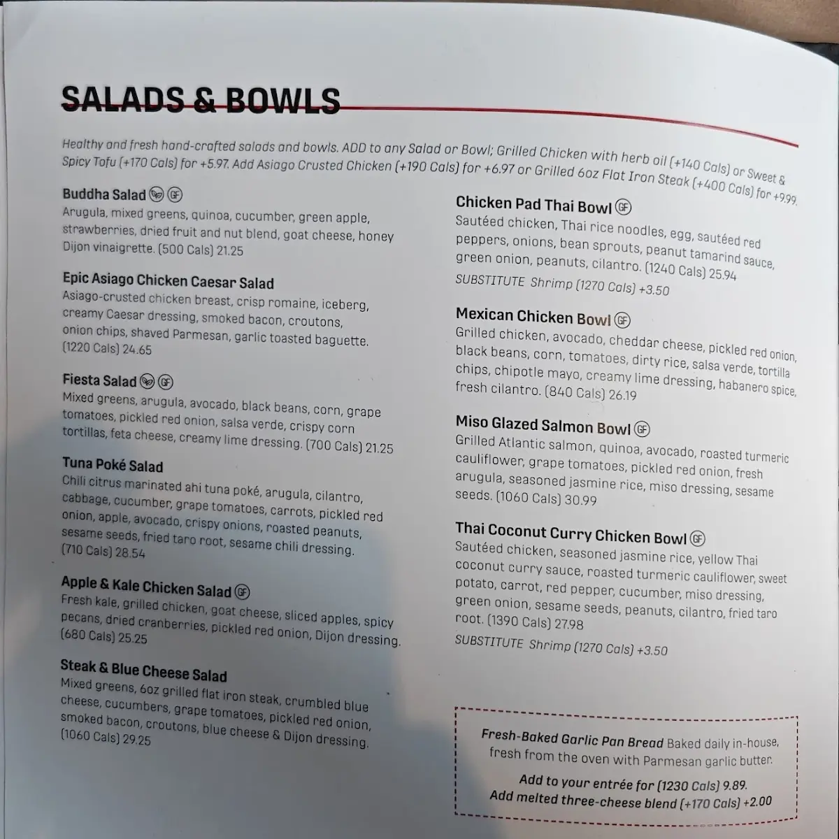Menu, Jack Astor's Bar & Grill Front Street