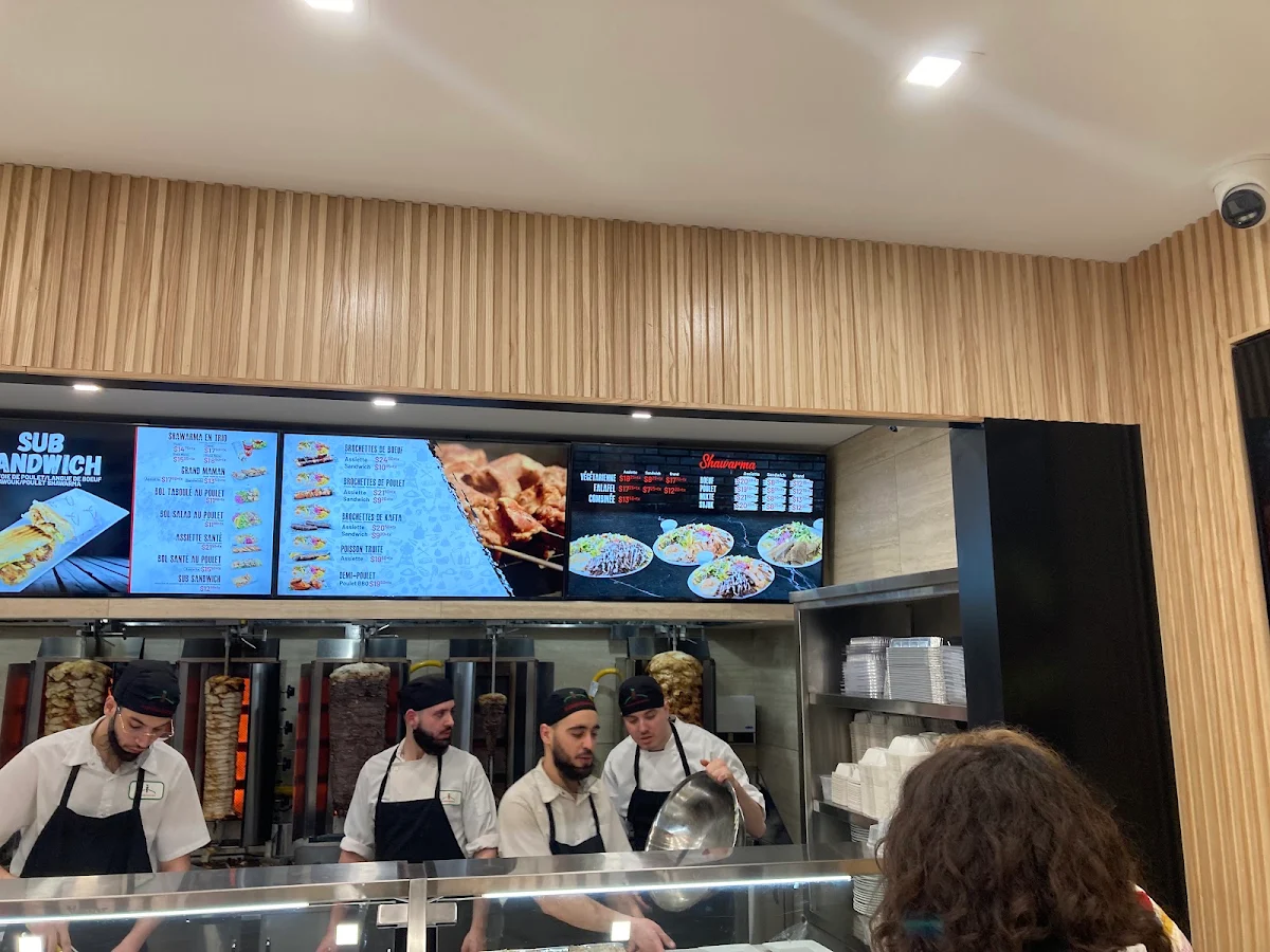 Menu, Le palais libanais aylmer