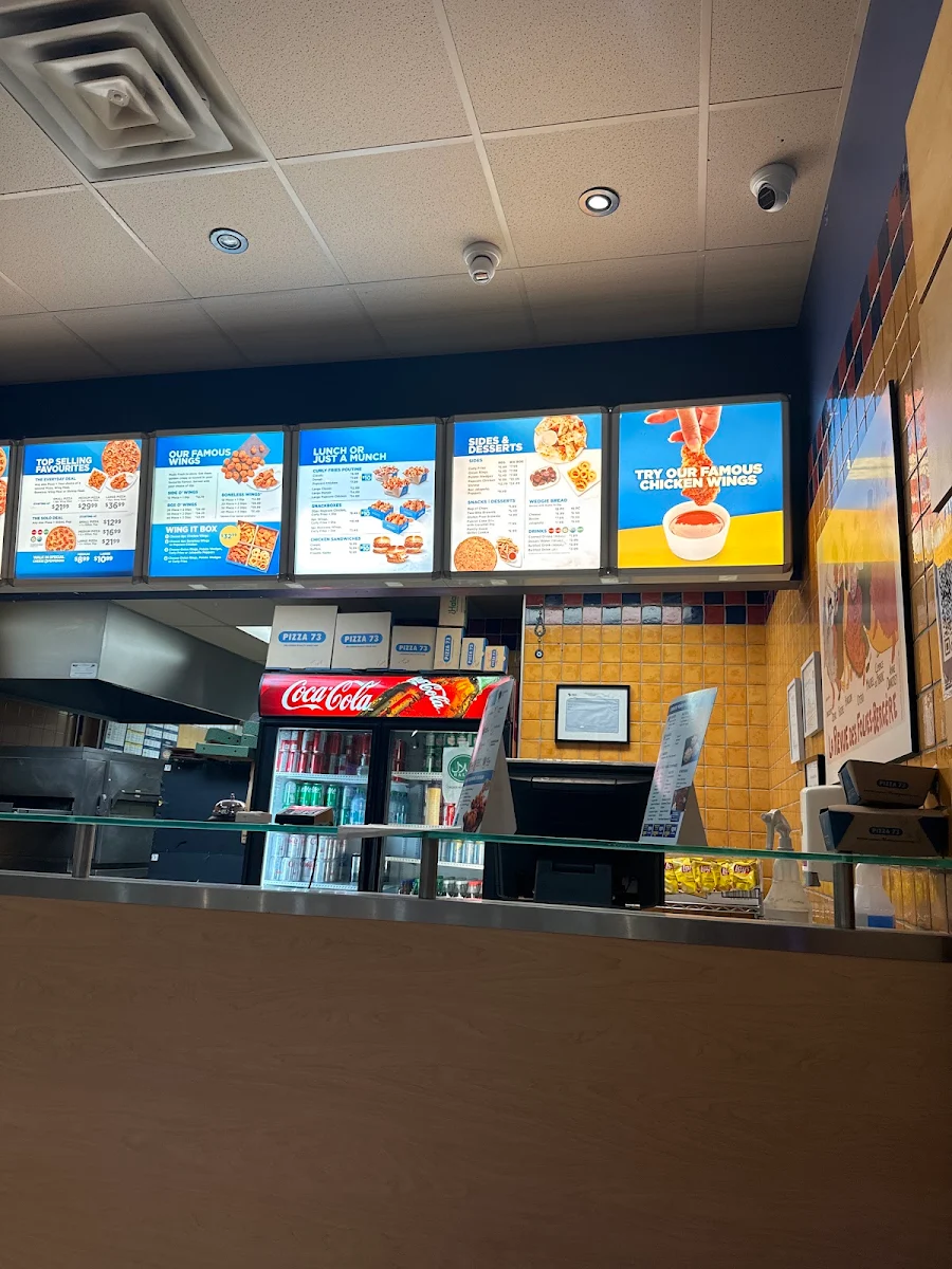 Menu, Pizza 73