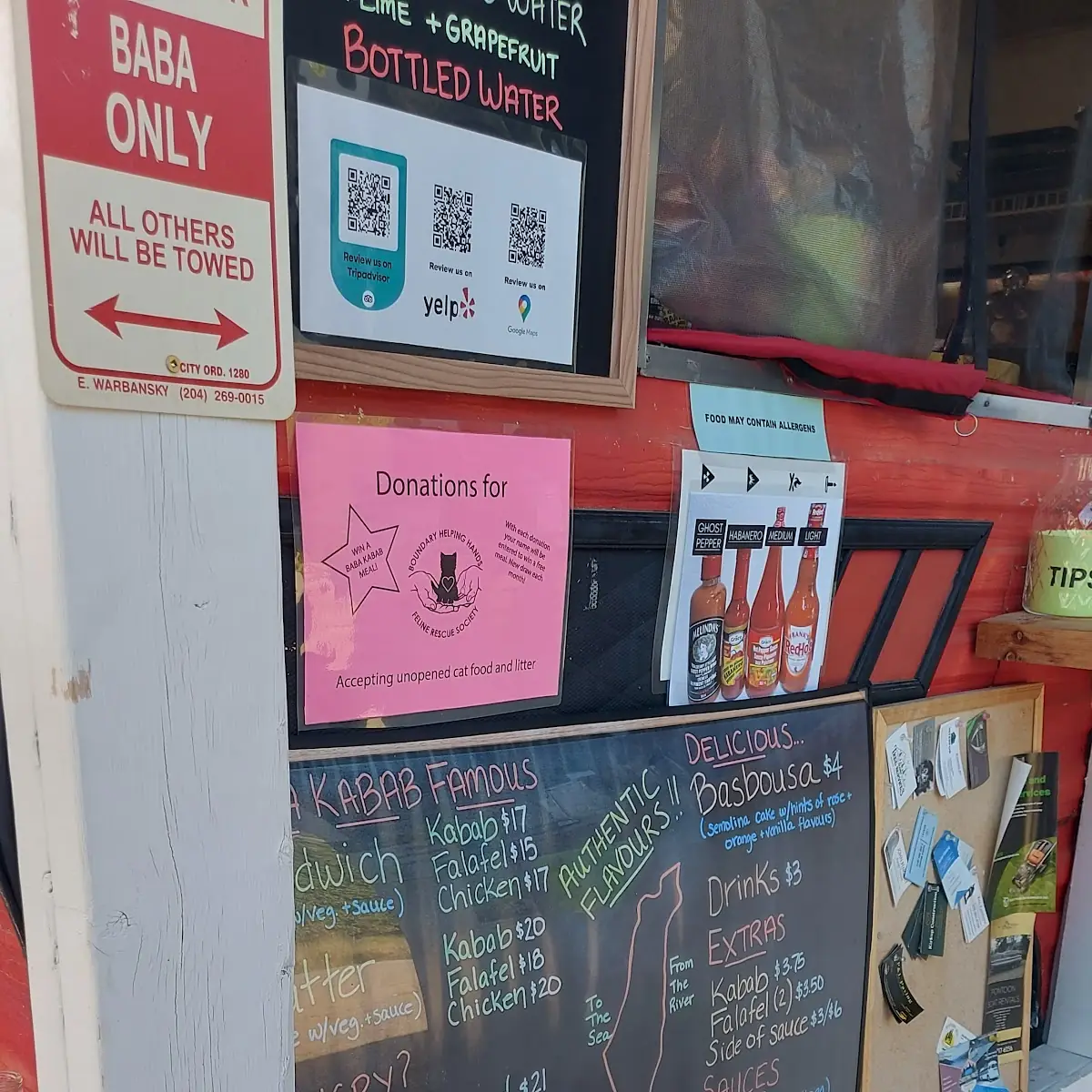 Menu, Baba Kabab
