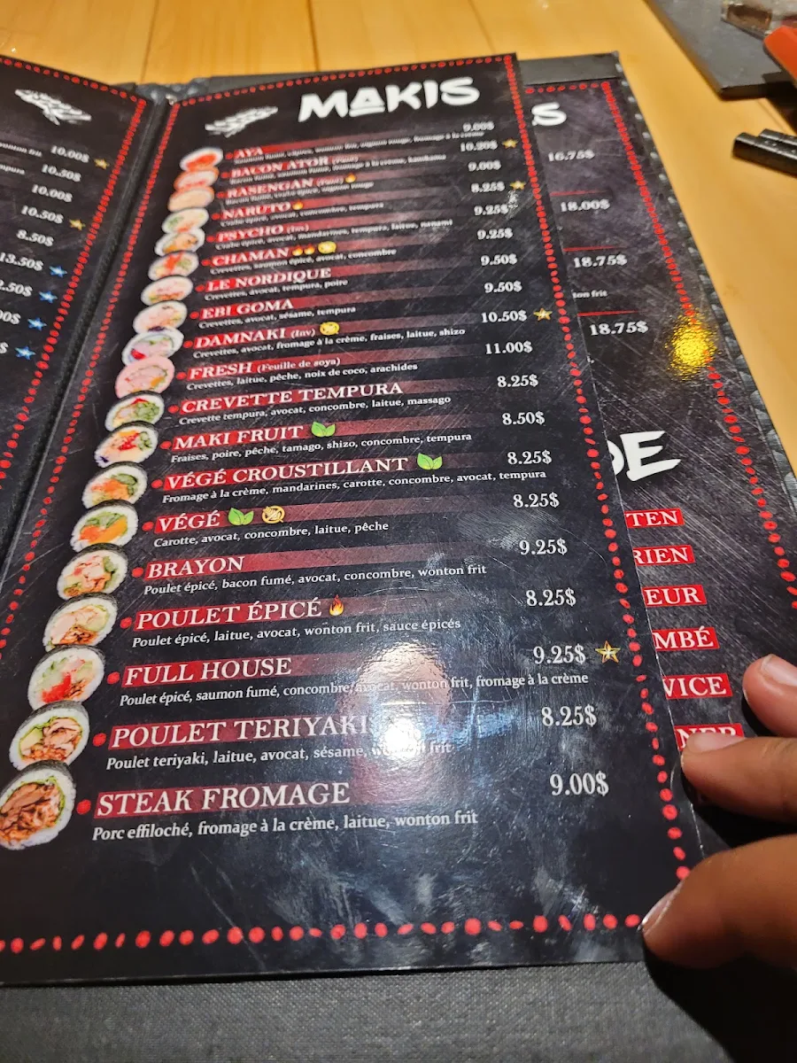 Menu, Sushi World Restaurant