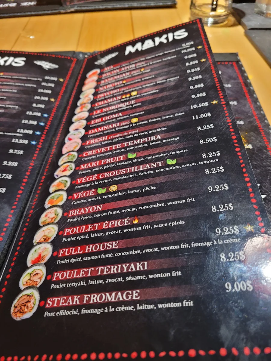 Menu, Sushi World Restaurant