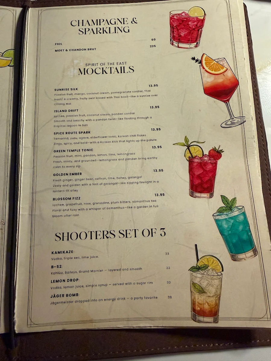 Menu, Rutba - Modern Indian Restaurant + Bar