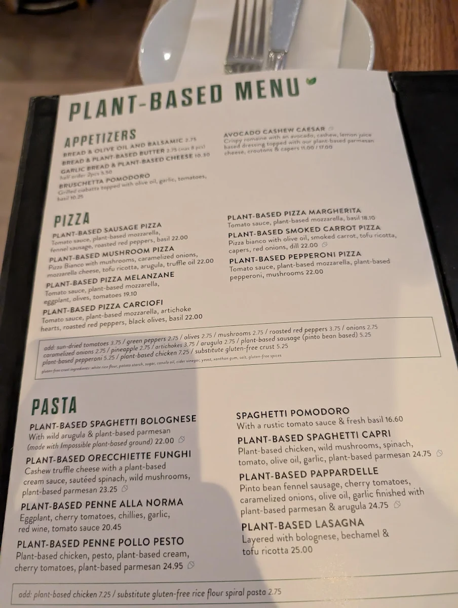 Menu, IL FORNELLO on Danforth