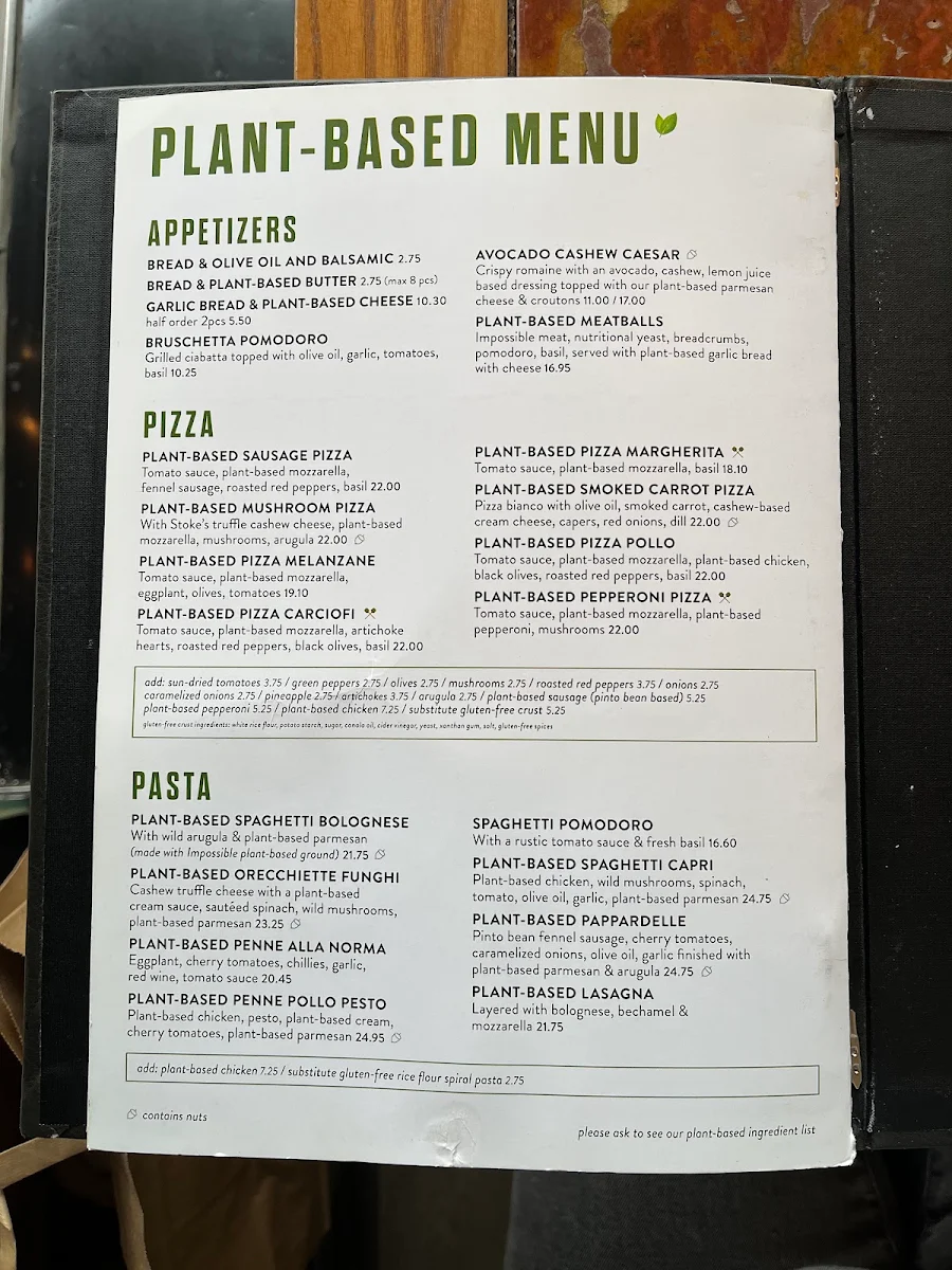 Menu, IL FORNELLO on Danforth
