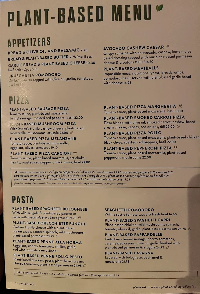 Menu, IL FORNELLO on Danforth