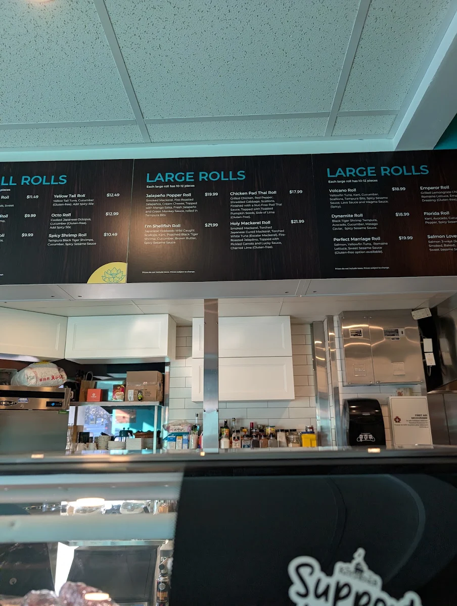 Menu, The Humble Lotus