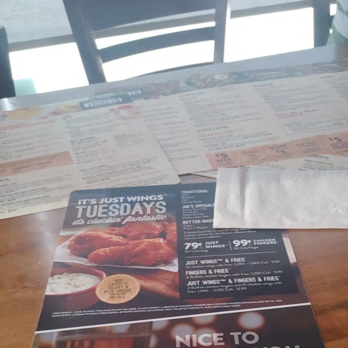 Menu, Crabby Joe's Bar • Grill