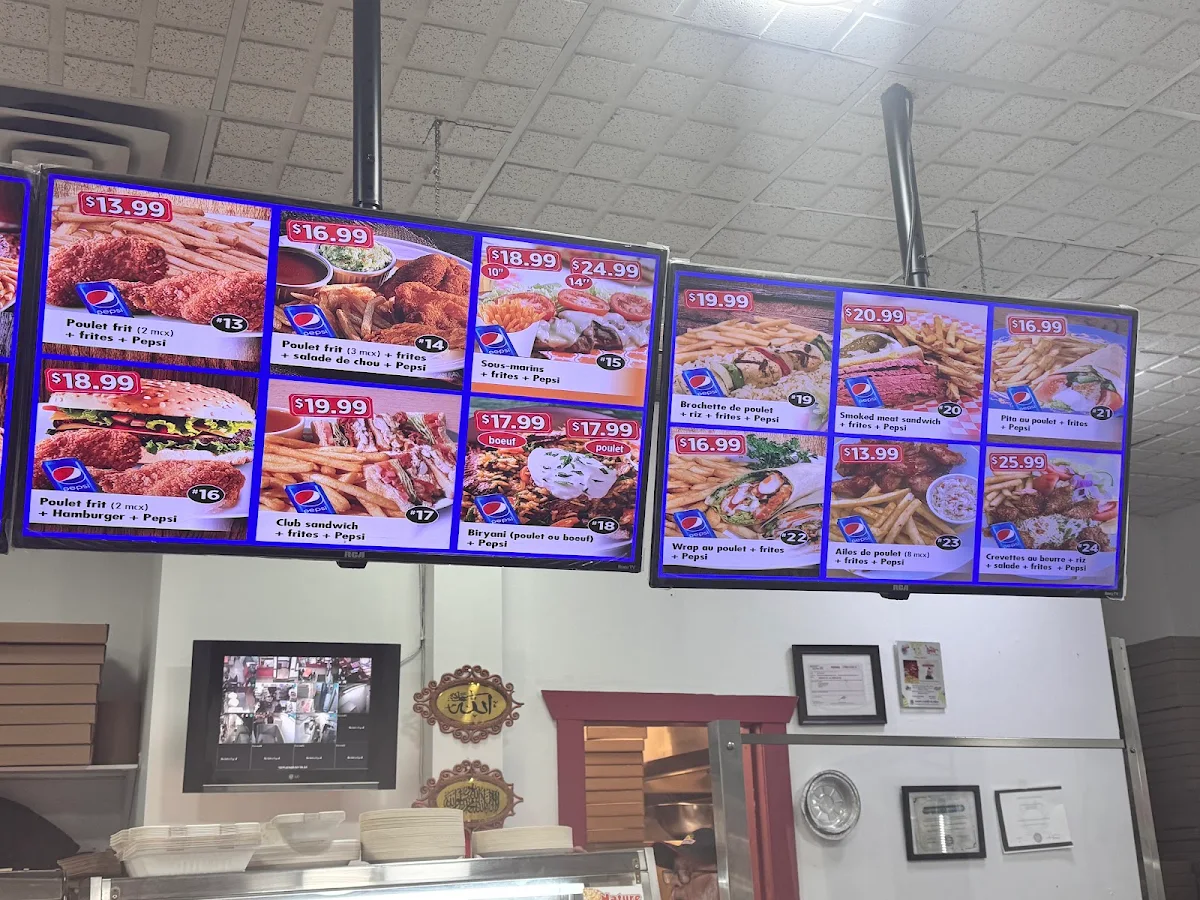 Menu, Pizza Saint Laurent (Halal)