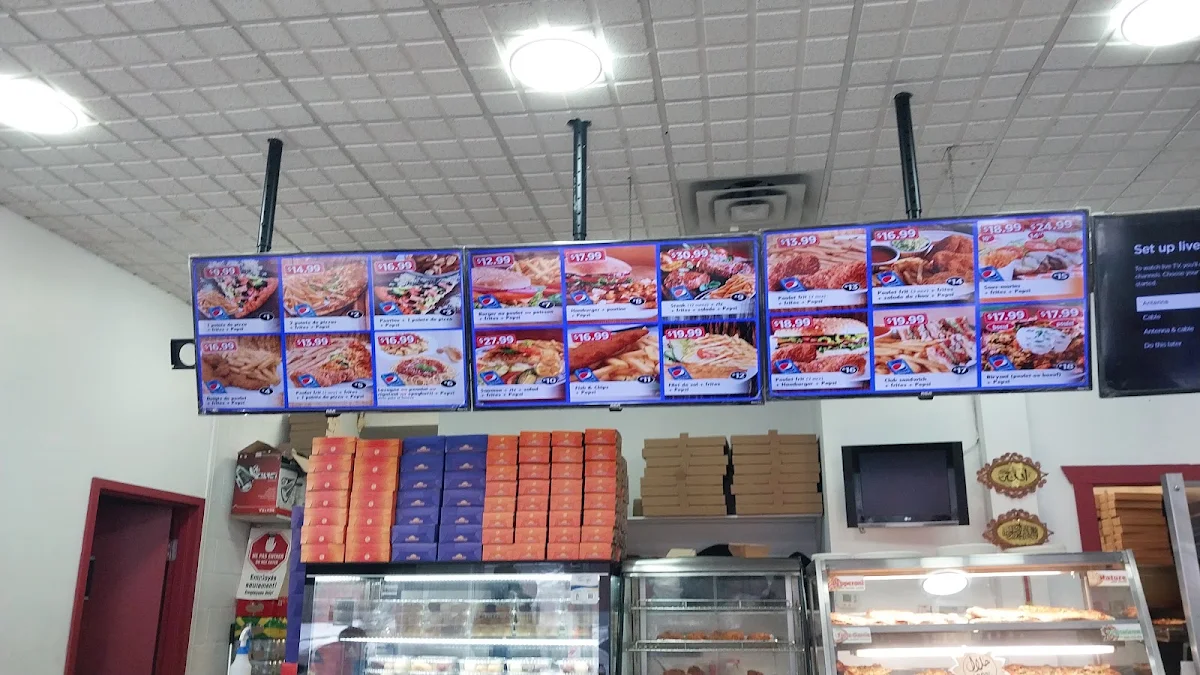 Menu, Pizza Saint Laurent (Halal)