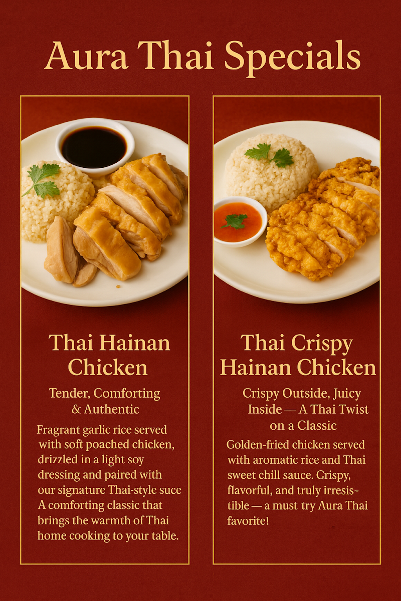 Menu, Aura Thai Restaurant (Narrabeen)