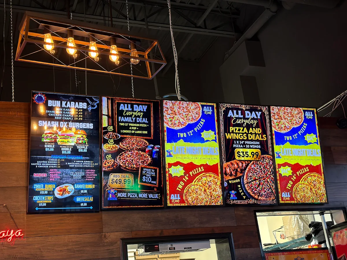 Menu, Pizza Karachi