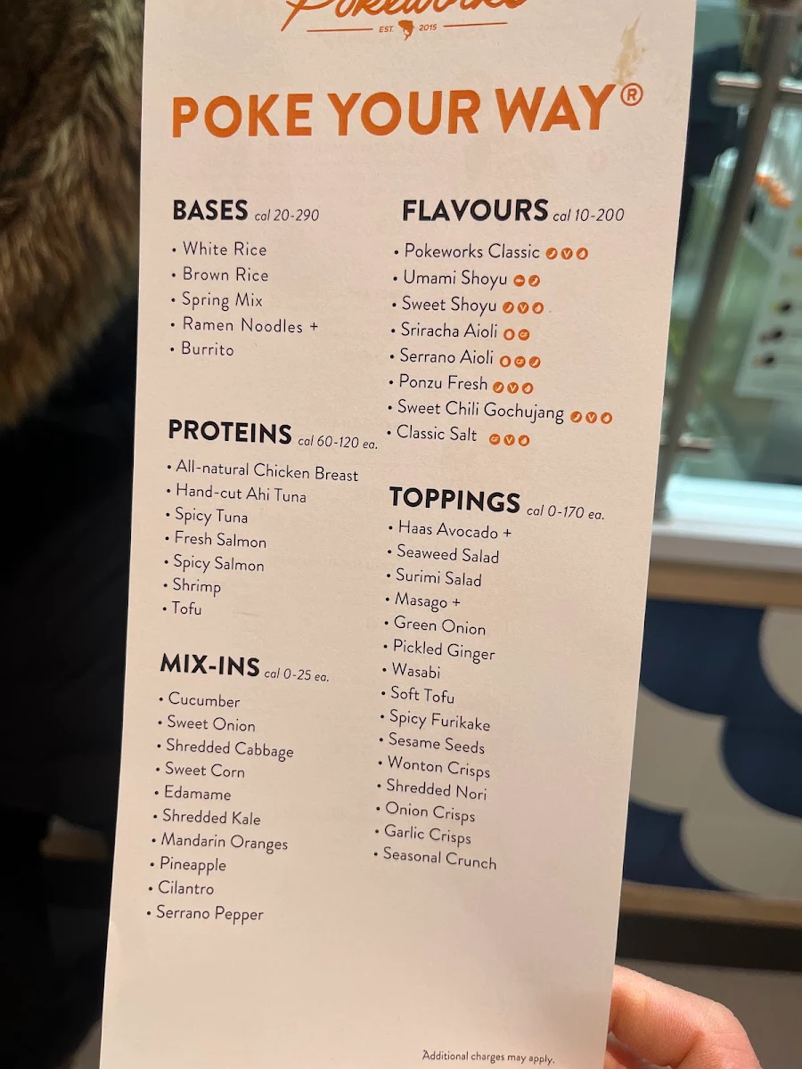 Menu, Pokeworks TheWell