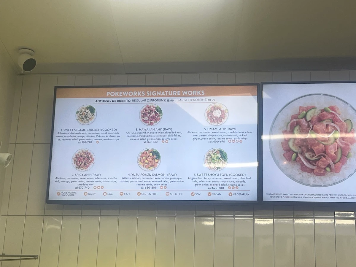 Menu, Pokeworks TheWell