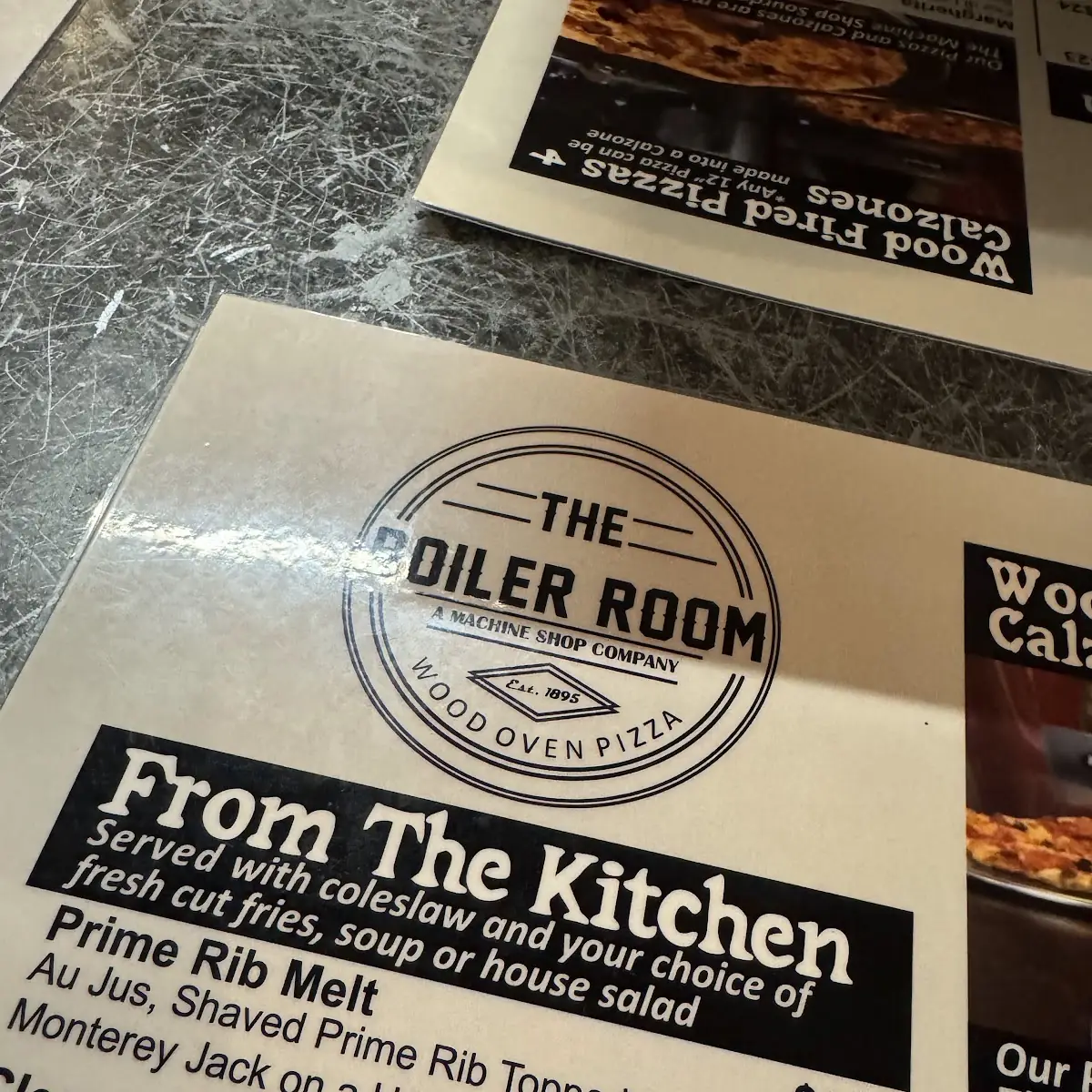 Menu, The Boiler Room