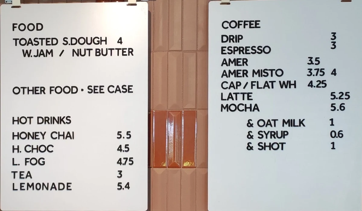 Menu, The Modern Pantry WestVancouver