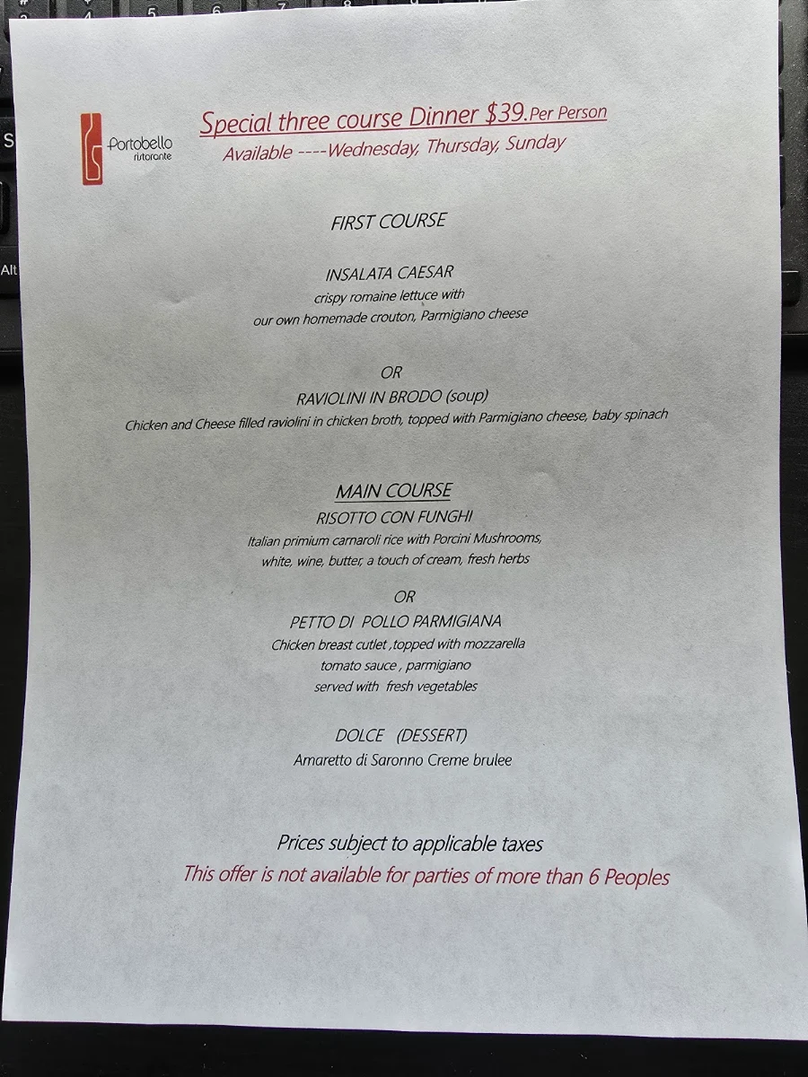 Menu photo 1