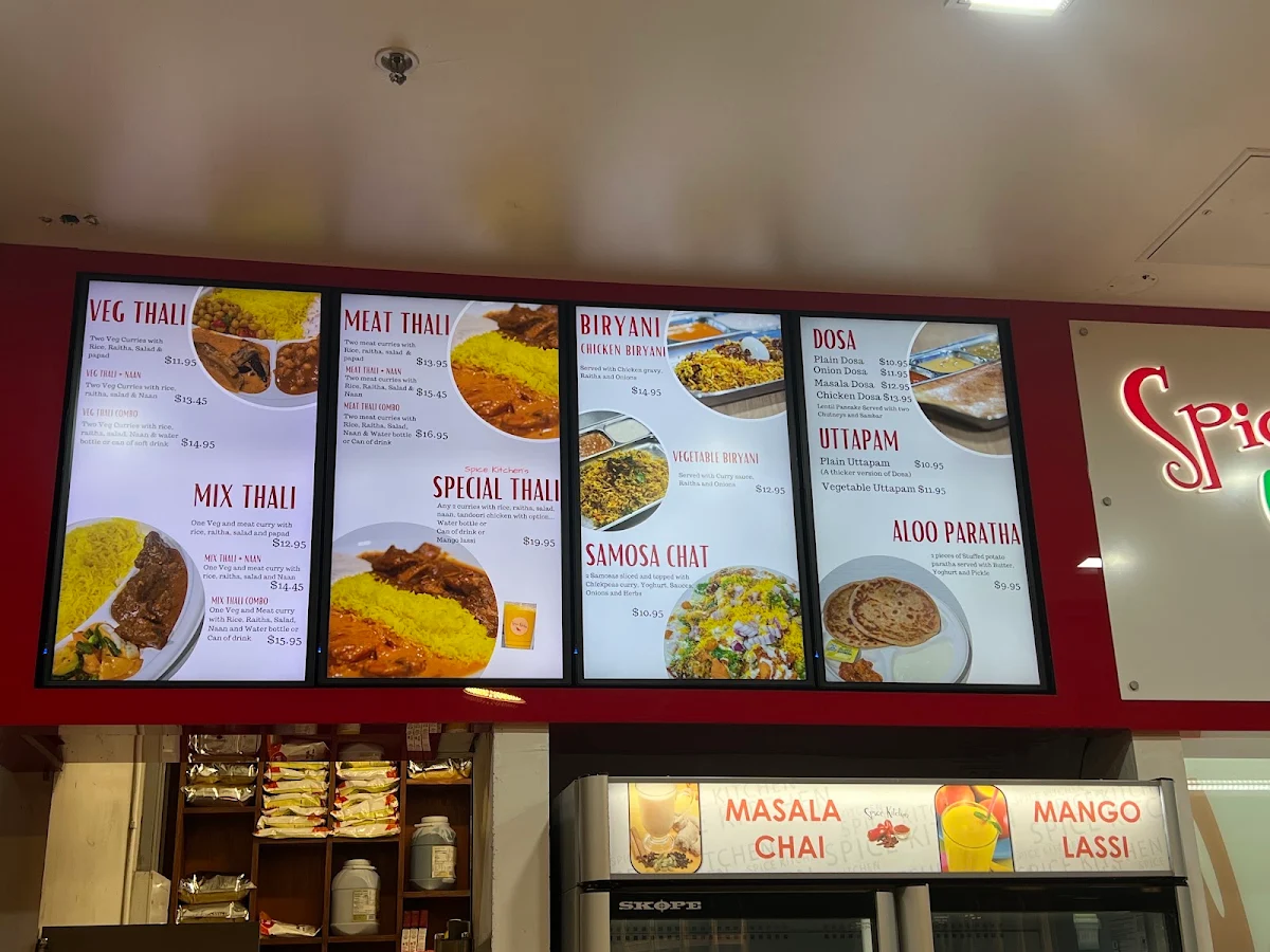 Menu, Spice Kitchen QV