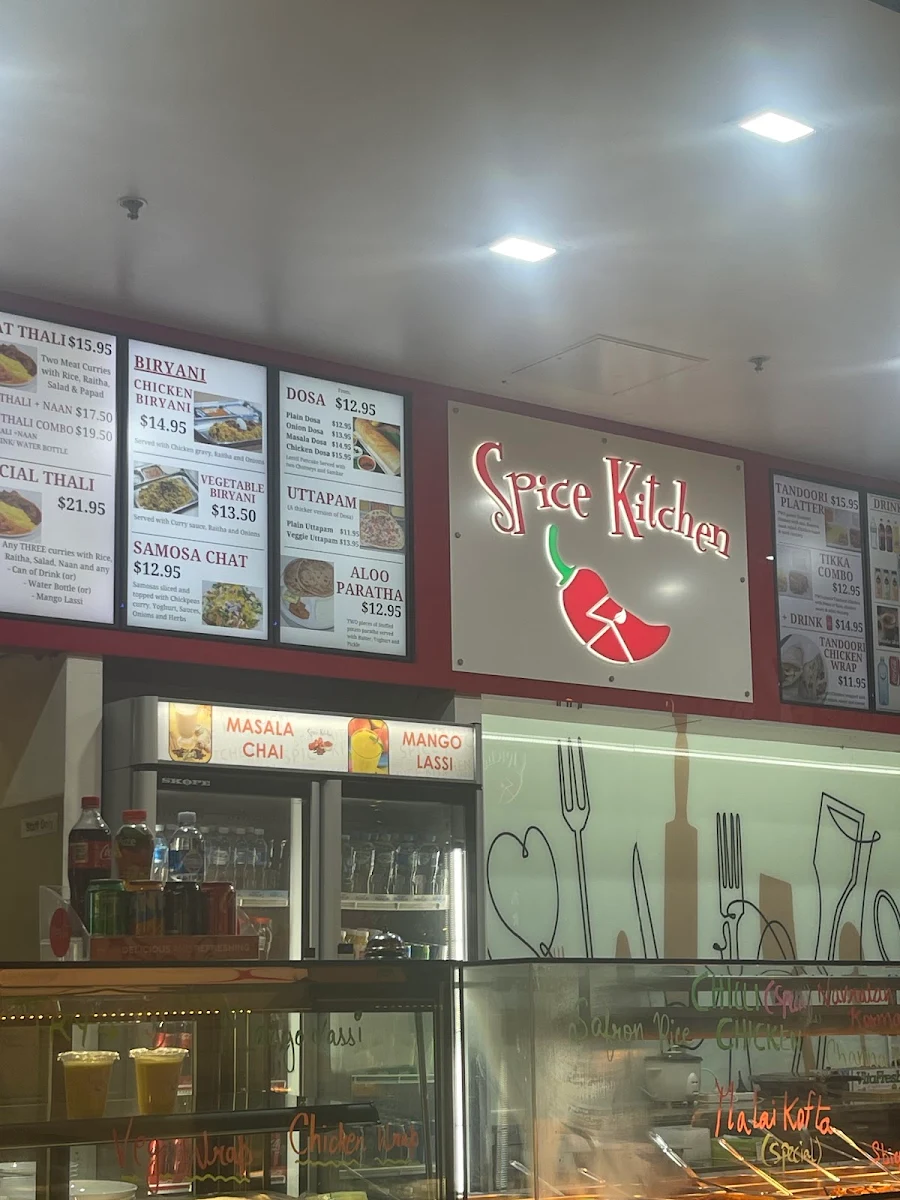 Menu, Spice Kitchen QV