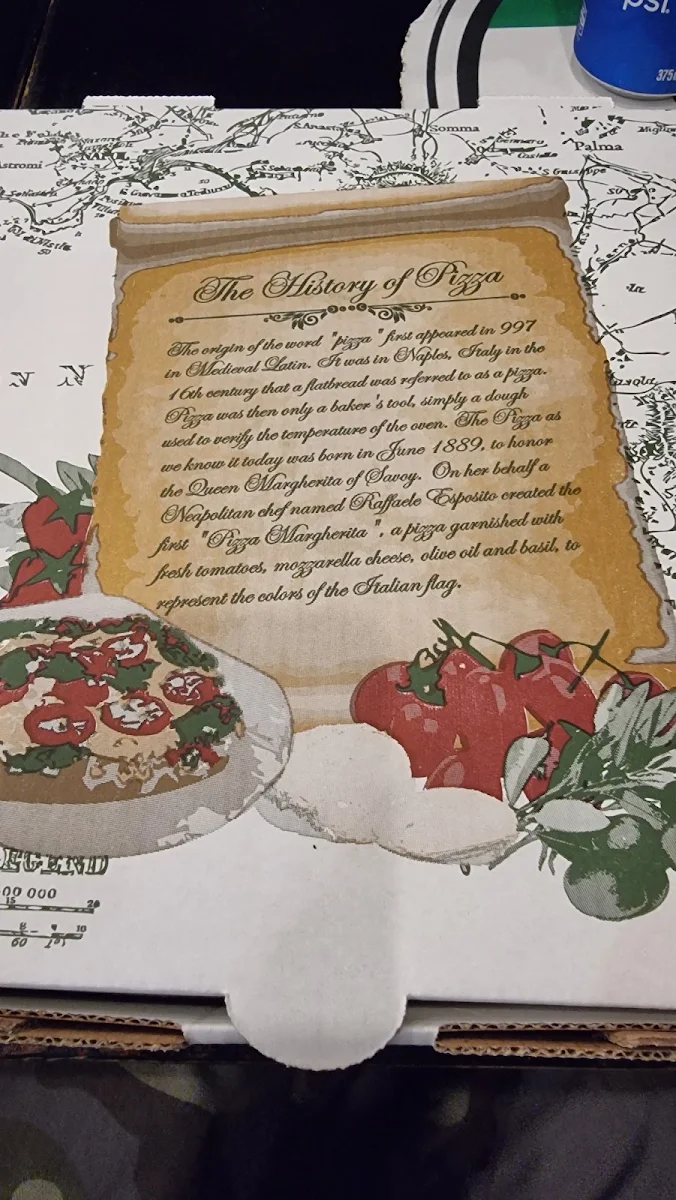 Menu, Talotta's Pizzeria - Kurnell