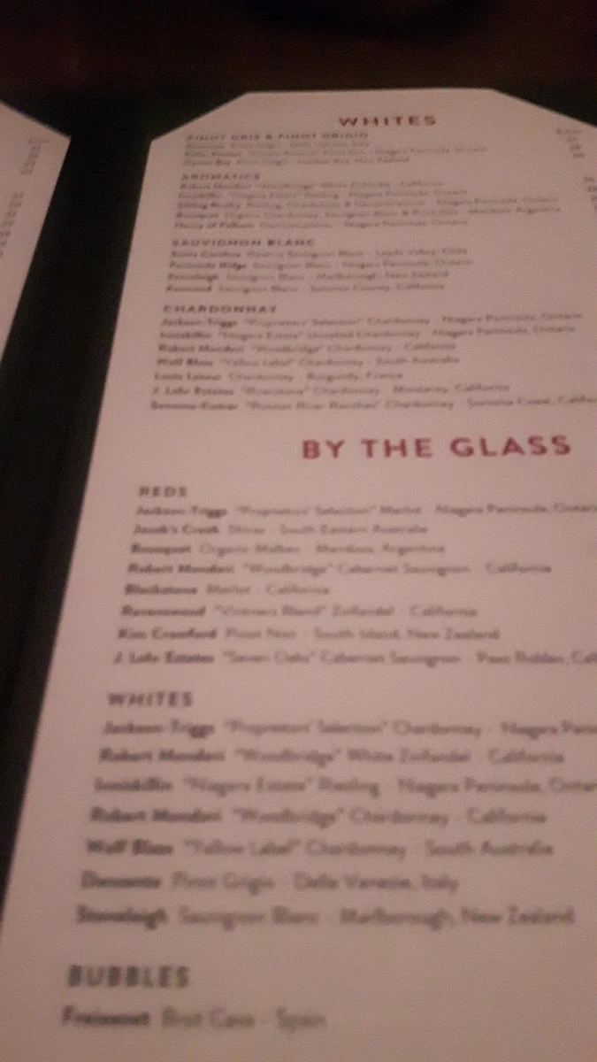 Menu, The Keg Steakhouse + Bar - Windsor Devonshire