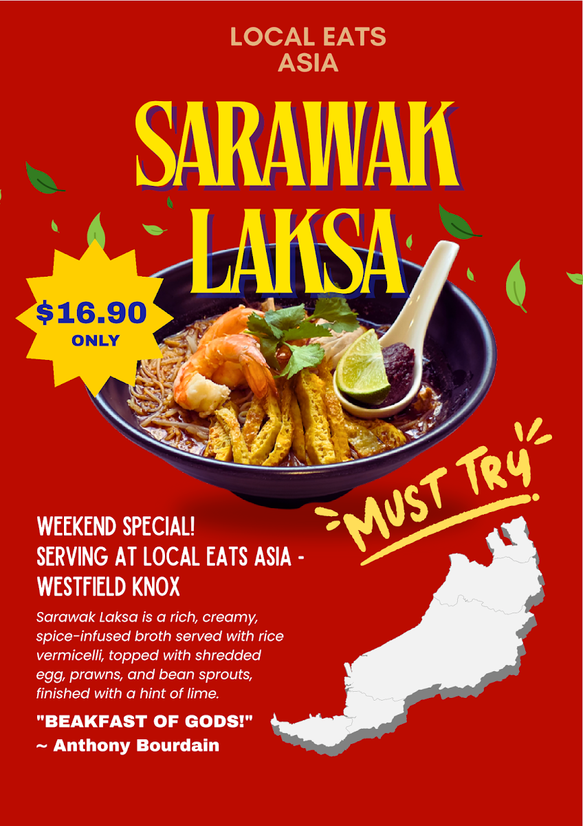 Menu, Local Eats Asia